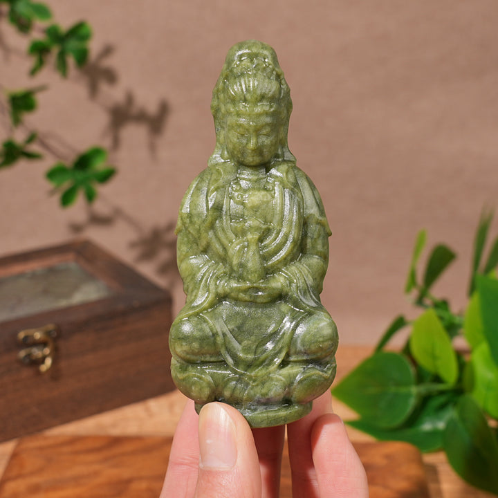 Natural Crystal Carving Guanyin
