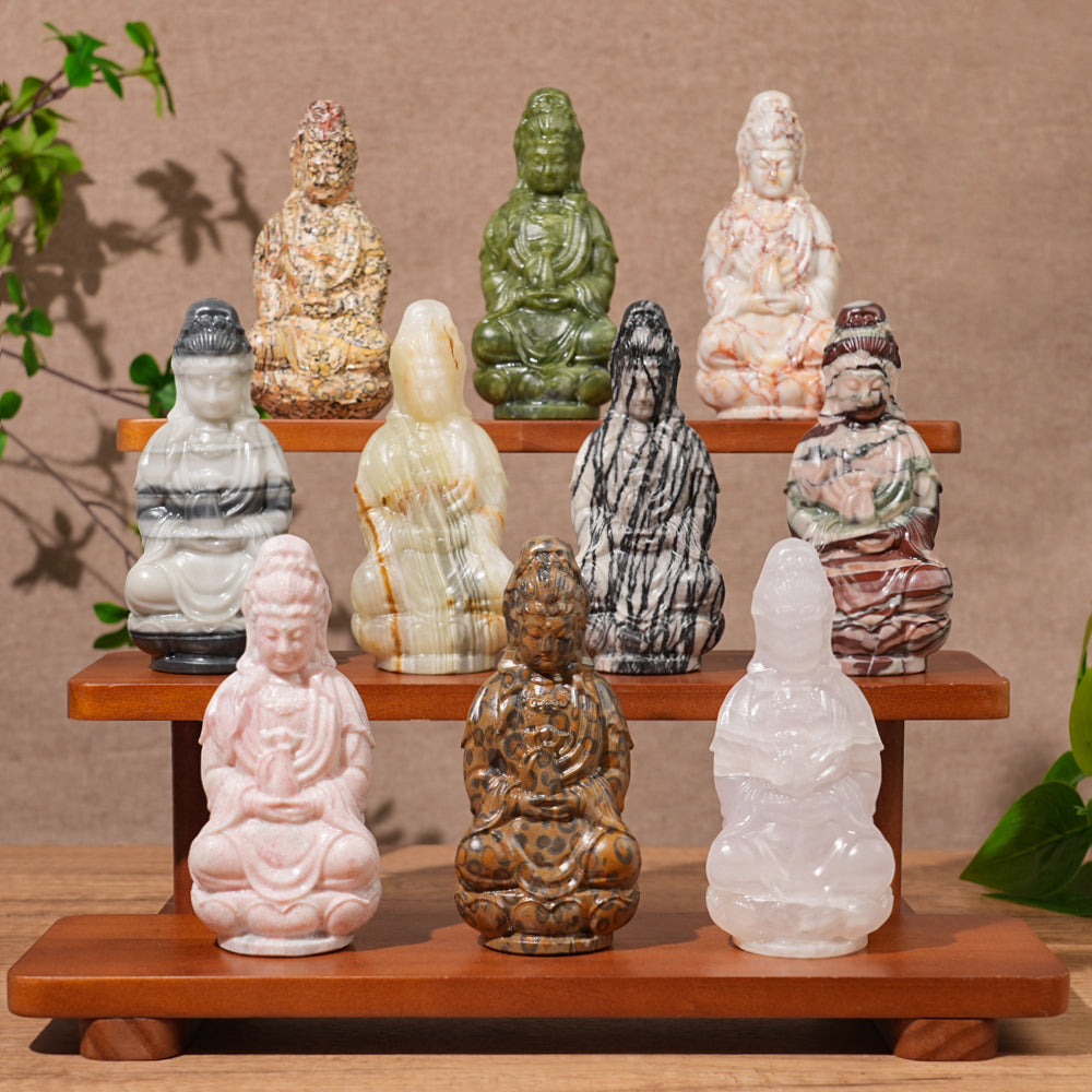 Natural Crystal Carving Guanyin