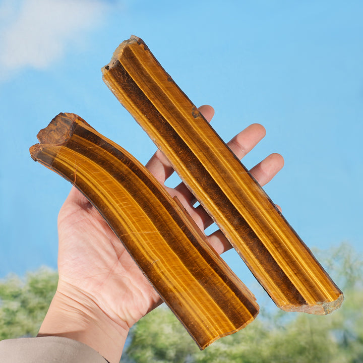 Natural Crystal Tiger Eye Slice