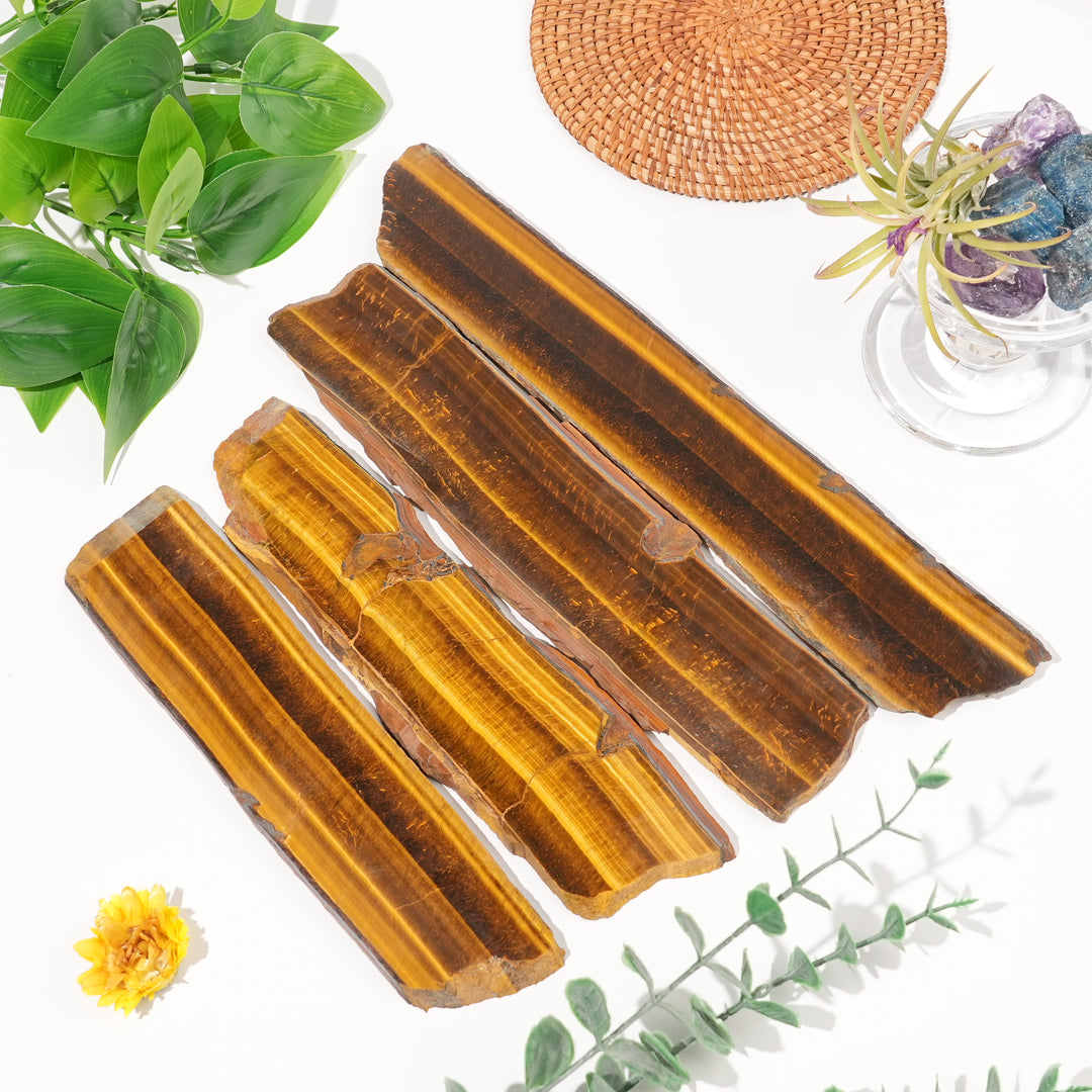 Natural Crystal Tiger Eye Slice