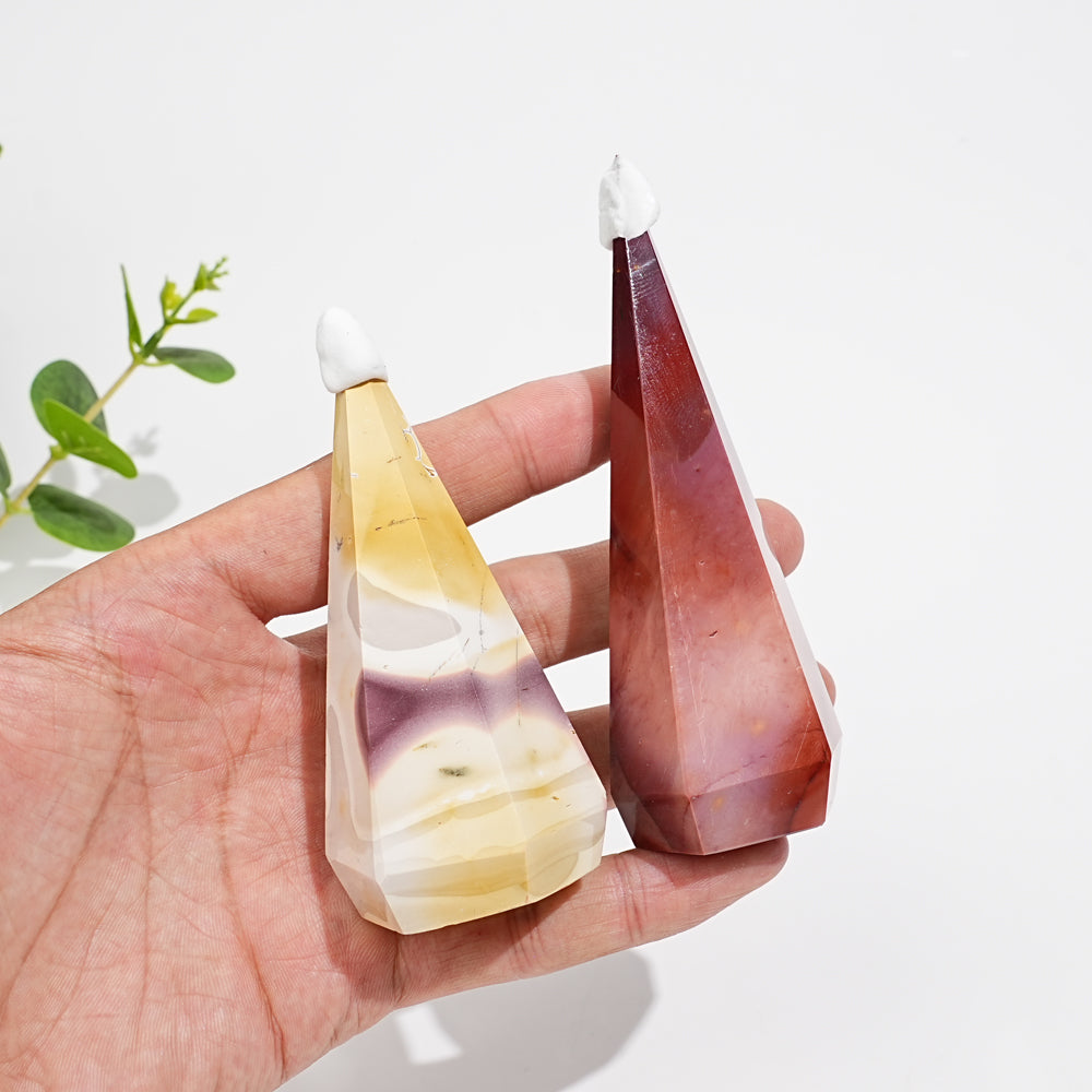Natural Crystal Mookaite Diamond Tower