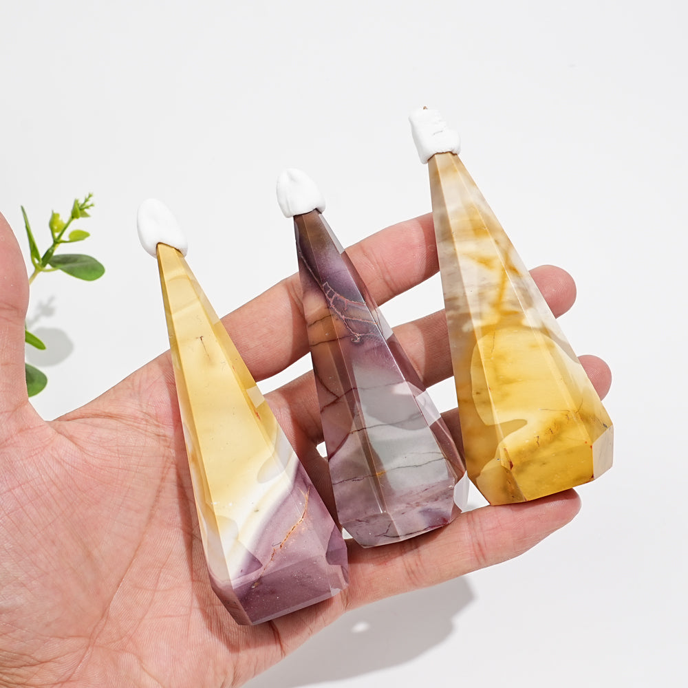 Natural Crystal Mookaite Diamond Tower