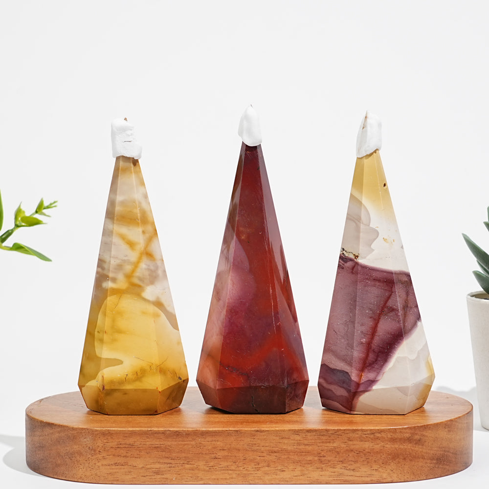 Natural Crystal Mookaite Diamond Tower