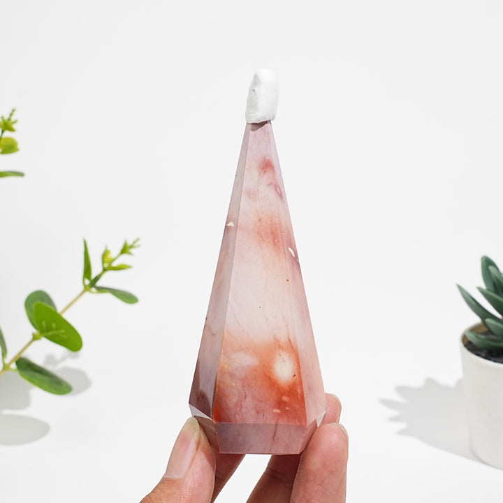 Natural Crystal Mookaite Diamond Tower