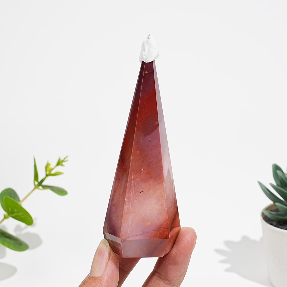 Natural Crystal Mookaite Diamond Tower