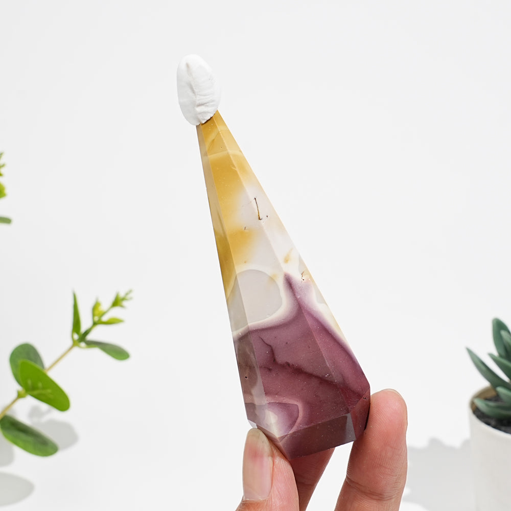 Natural Crystal Mookaite Diamond Tower