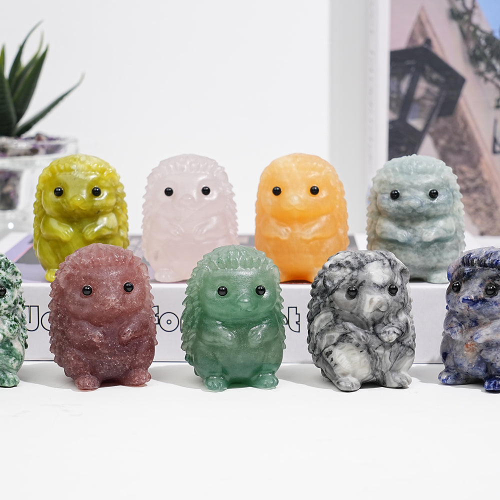 Natural Crystal Hedgehog Carving