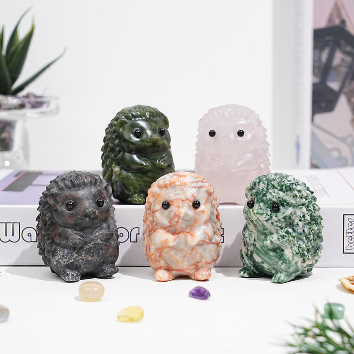 Natural Crystal Hedgehog Carving