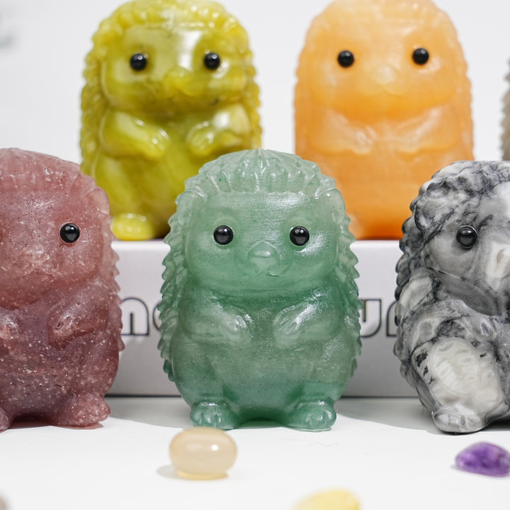 Natural Crystal Hedgehog Carving