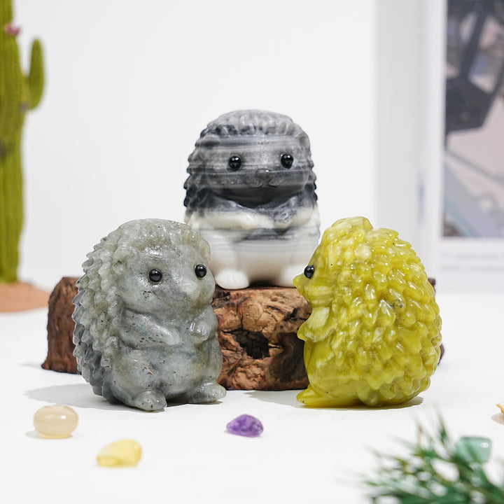 Natural Crystal Hedgehog Carving