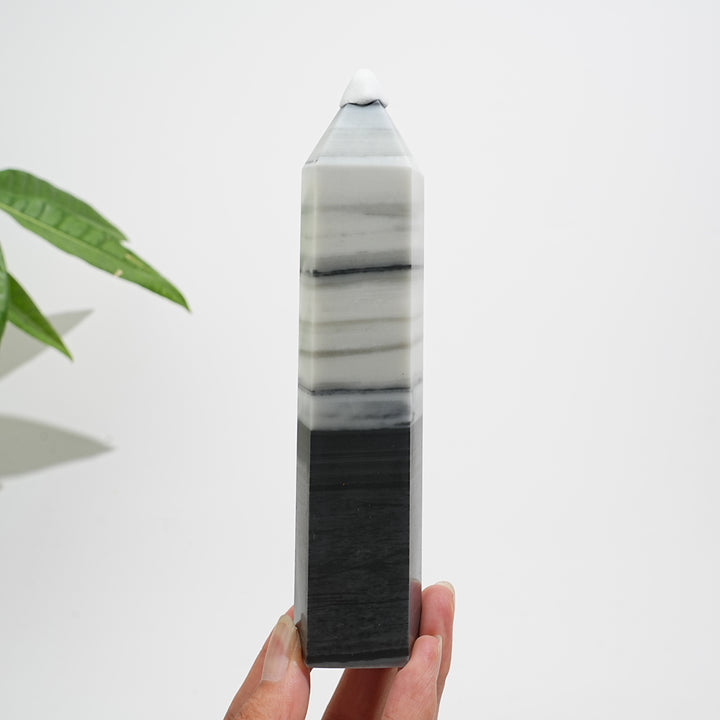 Unique,Natural Crystal TaiJi Stone Point