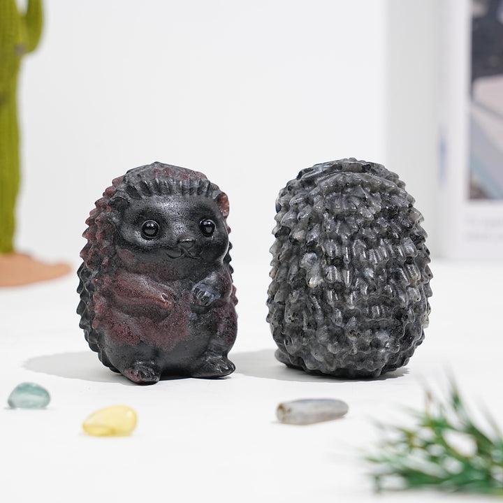 Natural Crystal Hedgehog Carving