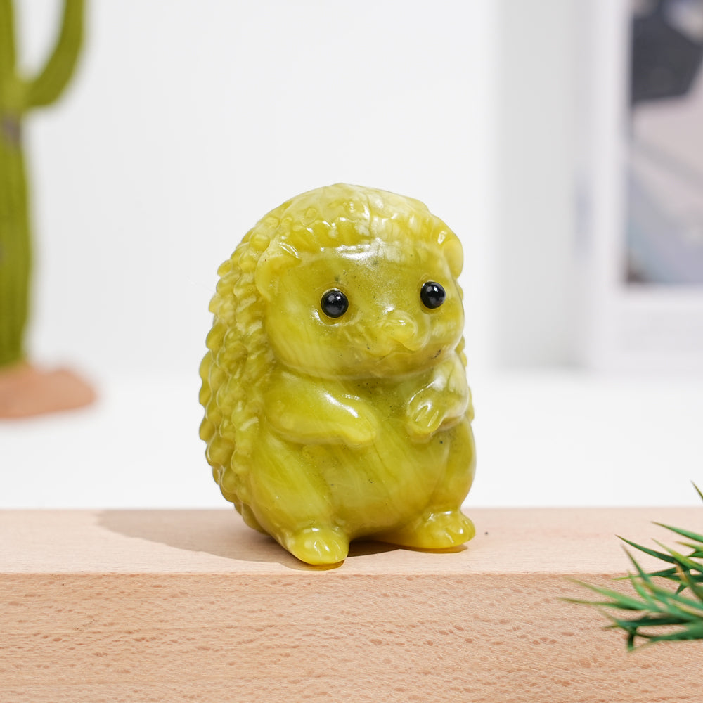 Natural Crystal Hedgehog Carving