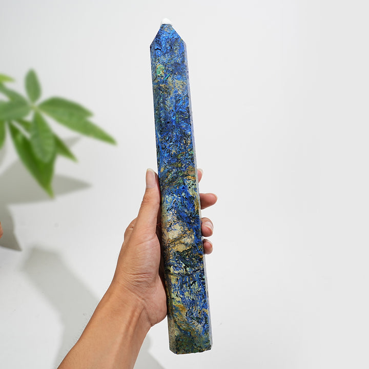 Unique,Natural Large Azurite Crystal Point