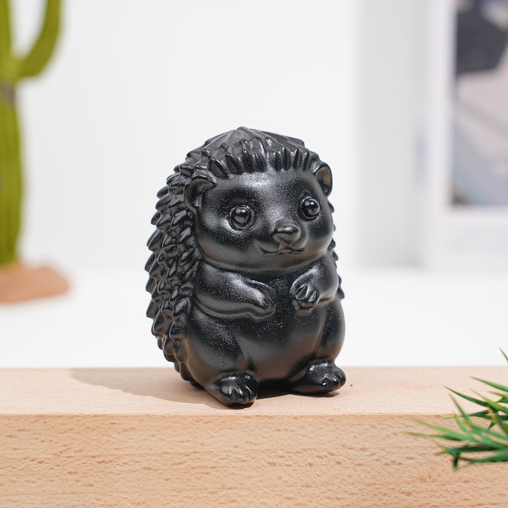 Natural Crystal Hedgehog Carving