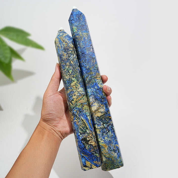 Unique,Natural Large Azurite Crystal Point