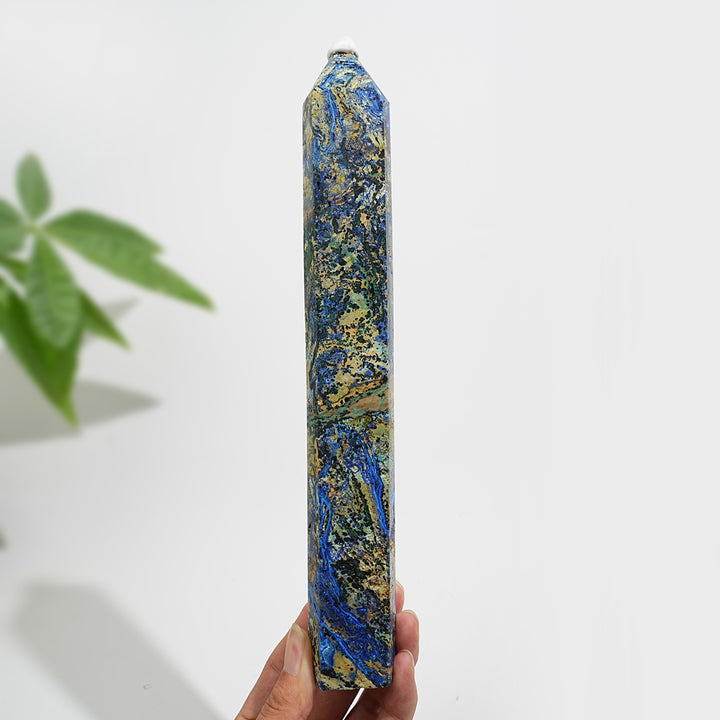 Unique,Natural Large Azurite Crystal Point