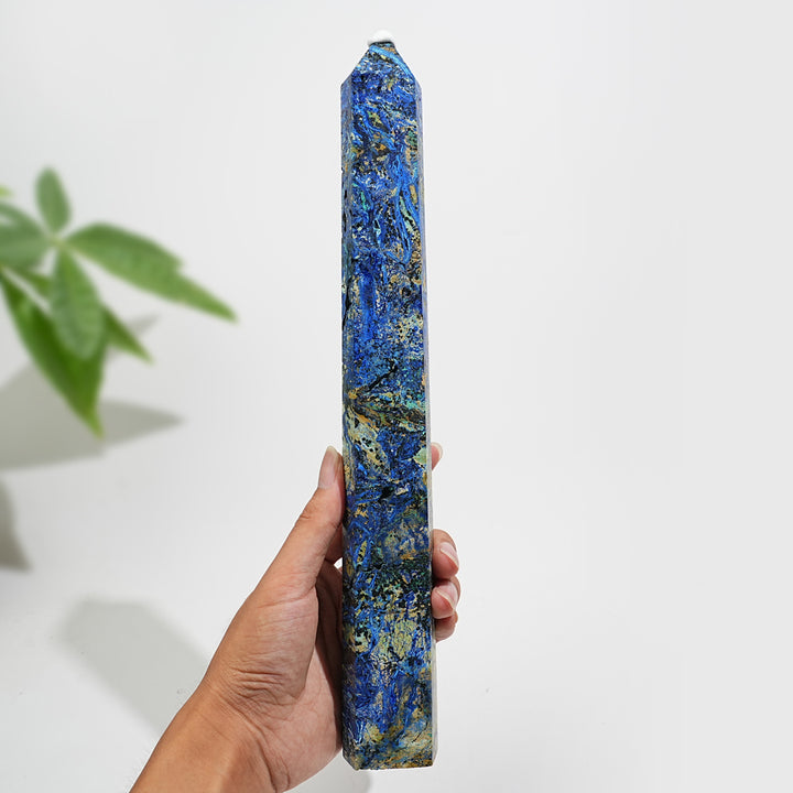 Unique,Natural Large Azurite Crystal Point