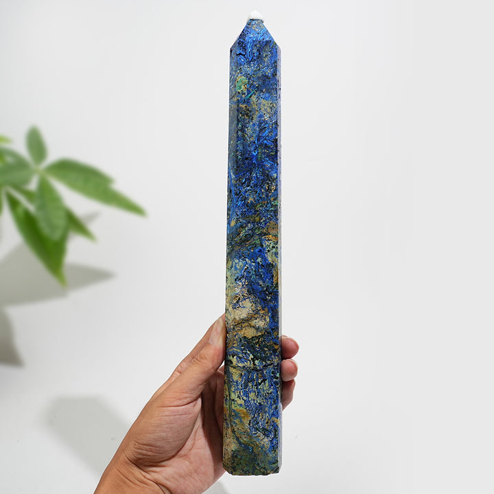 Unique,Natural Large Azurite Crystal Point