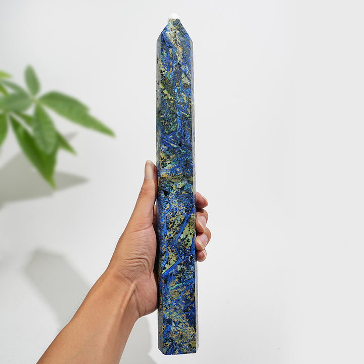 Unique,Natural Large Azurite Crystal Point