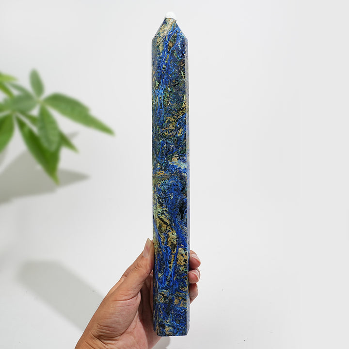 Unique,Natural Large Azurite Crystal Point