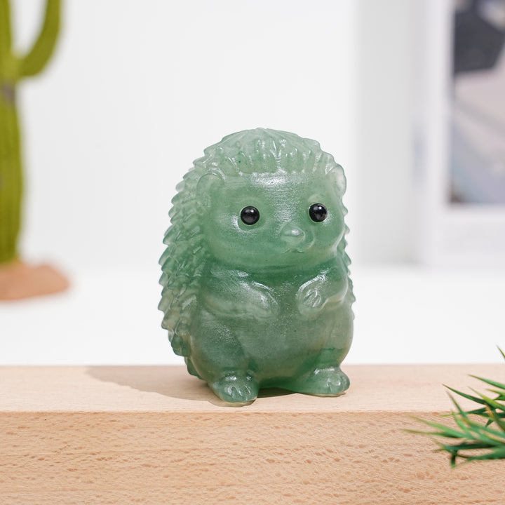Natural Crystal Hedgehog Carving