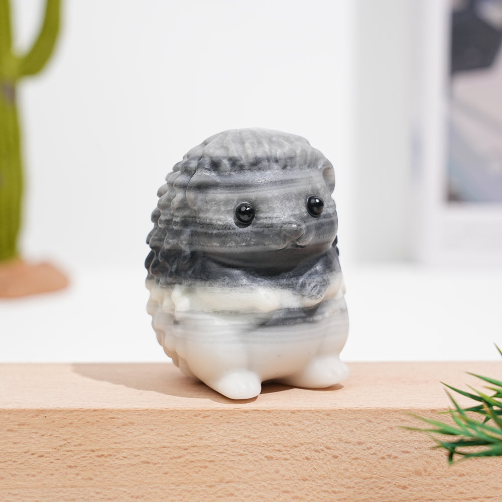 Natural Crystal Hedgehog Carving