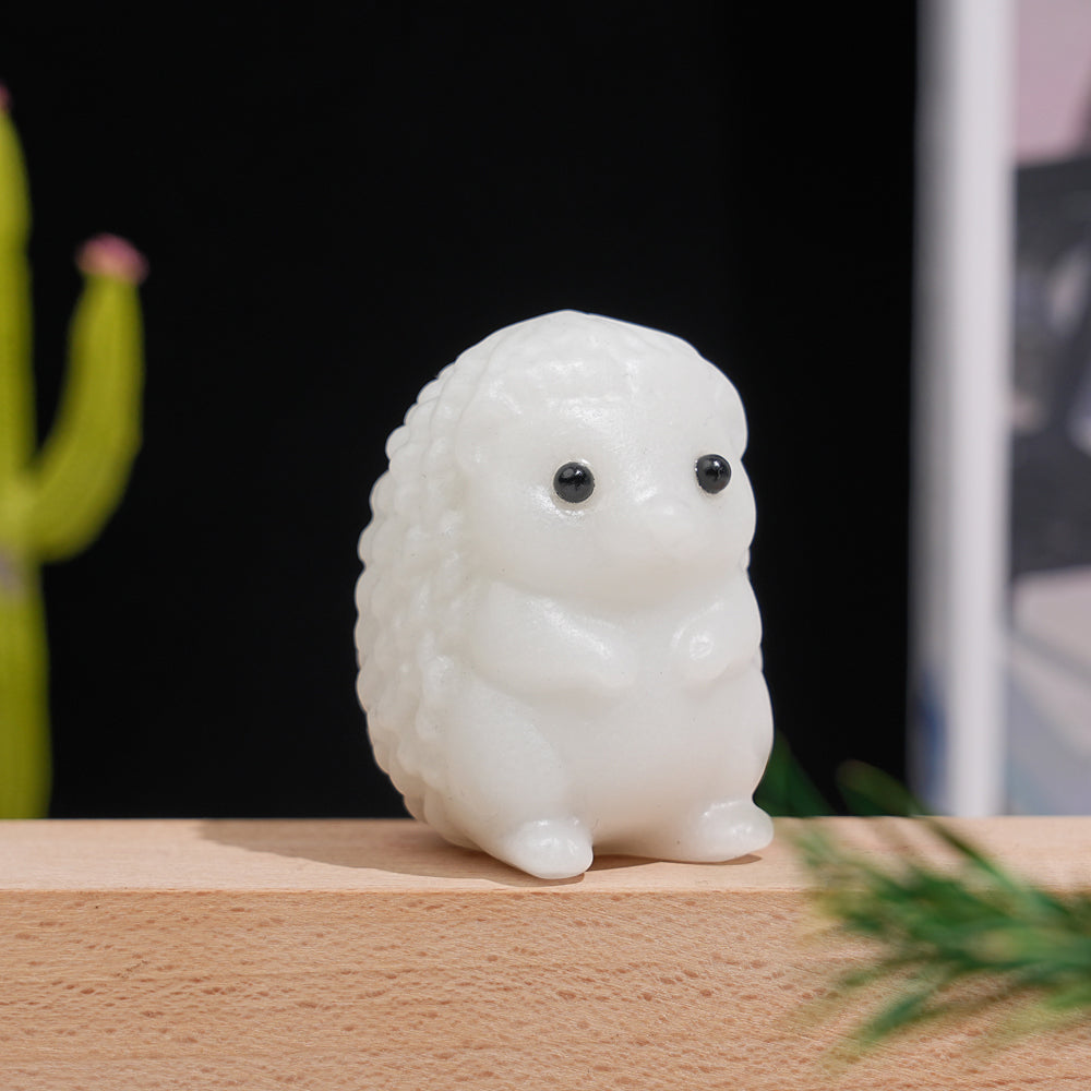 Natural Crystal Hedgehog Carving