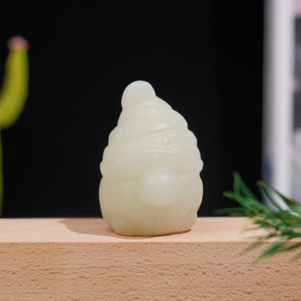 Natural Crystal Gnome Carving