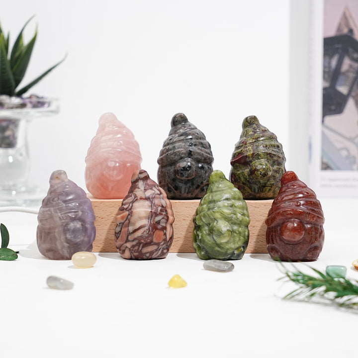 Natural Crystal Gnome Carving