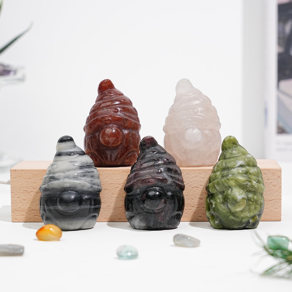 Natural Crystal Gnome Carving