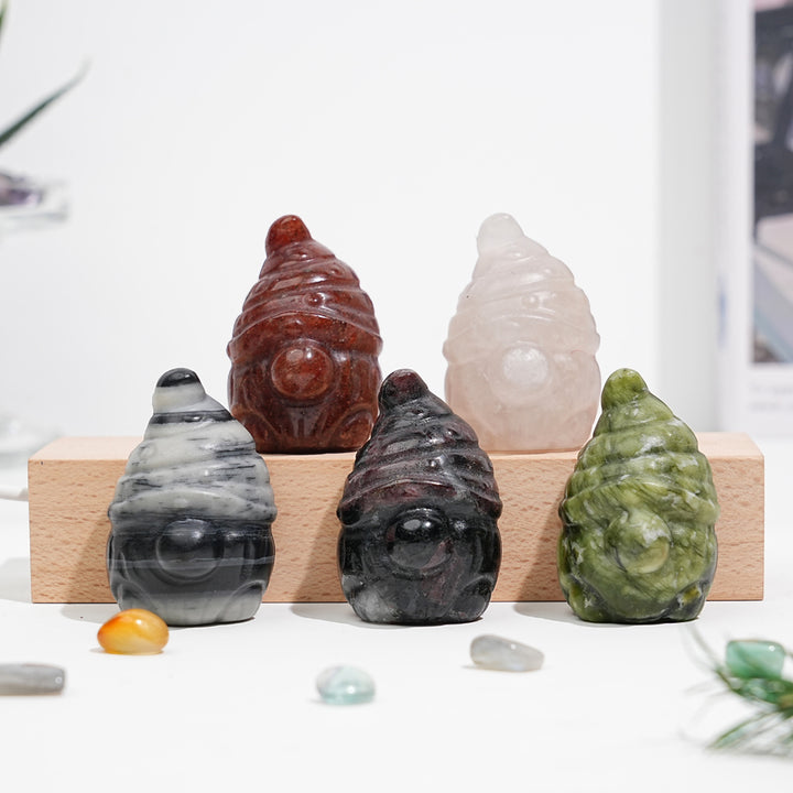 Natural Crystal Gnome Carving