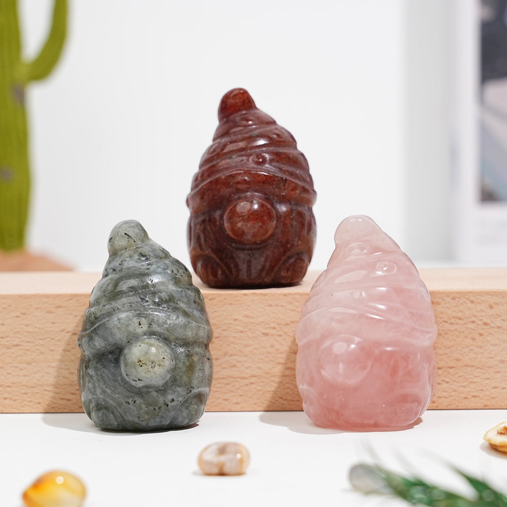 Natural Crystal Gnome Carving