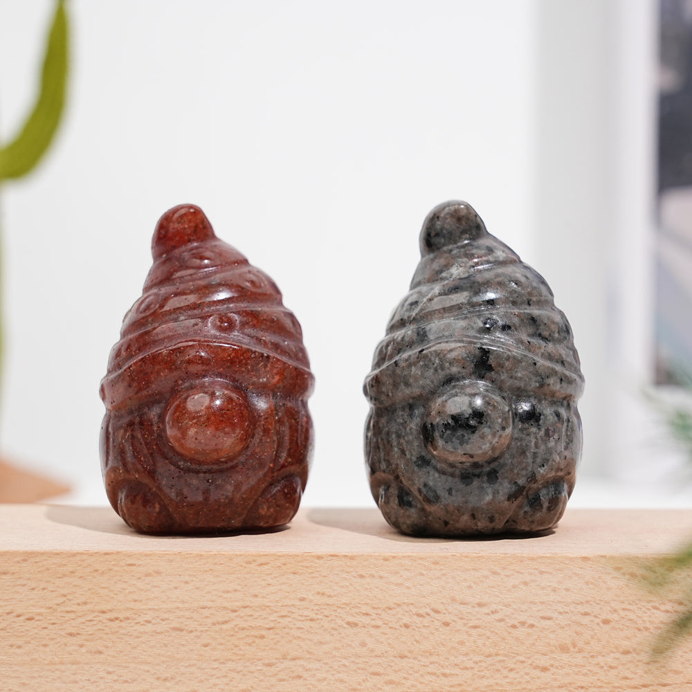 Natural Crystal Gnome Carving