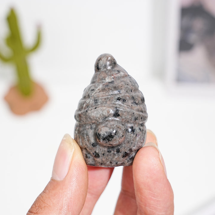 Natural Crystal Gnome Carving