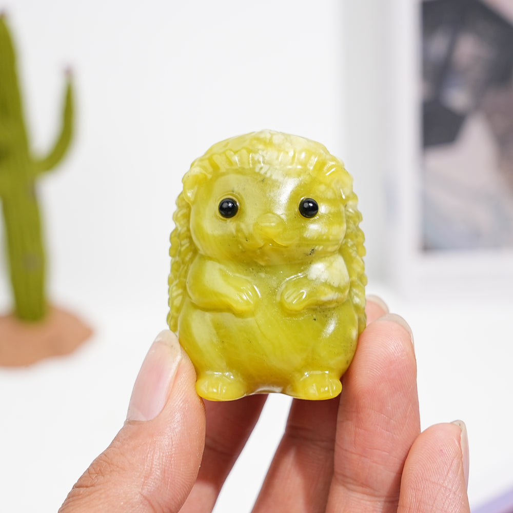 Natural Crystal Hedgehog Carving