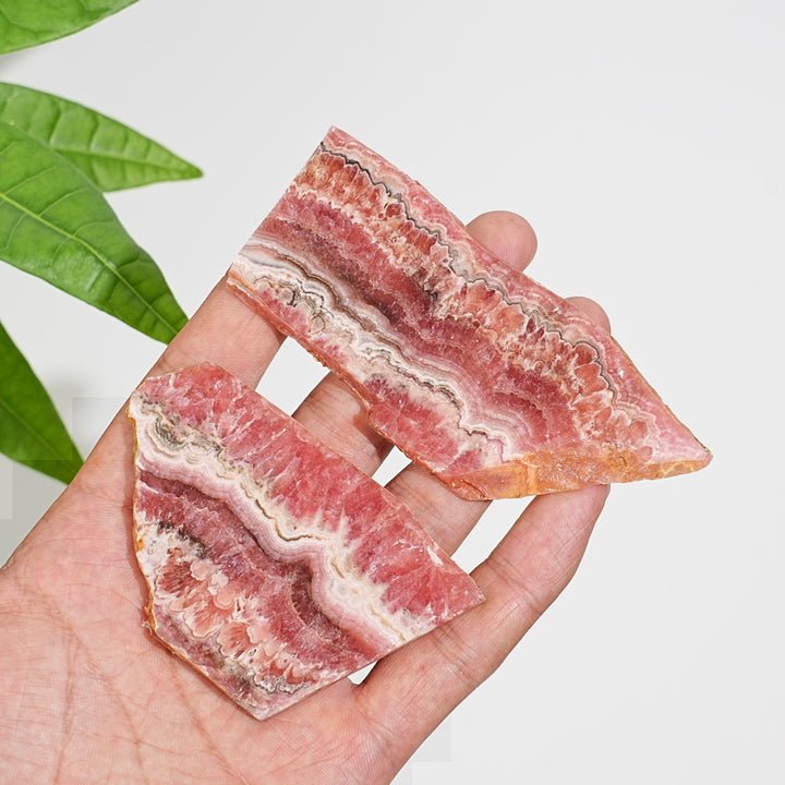 Unique,Natural Rhodochrosite Crystal Slice