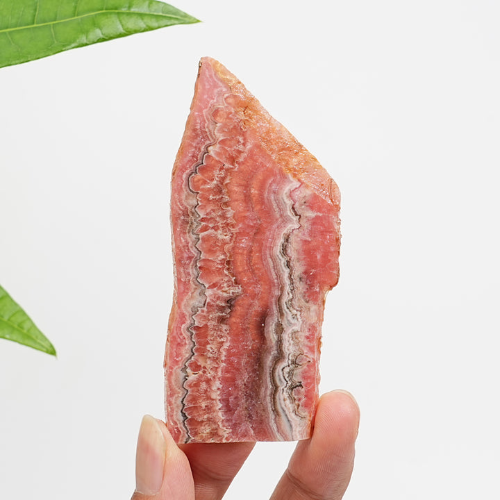 Unique,Natural Rhodochrosite Crystal Slice