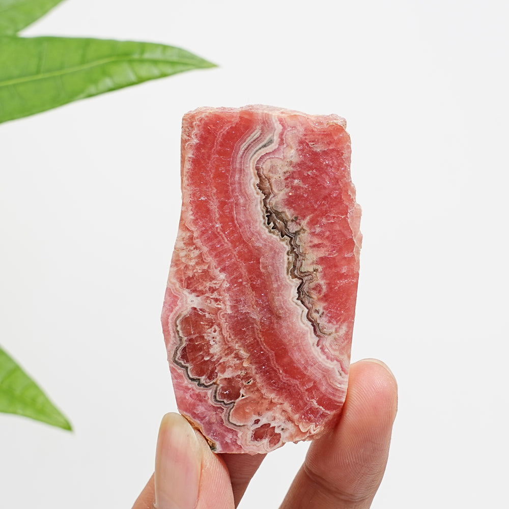 Unique,Natural Rhodochrosite Crystal Slice