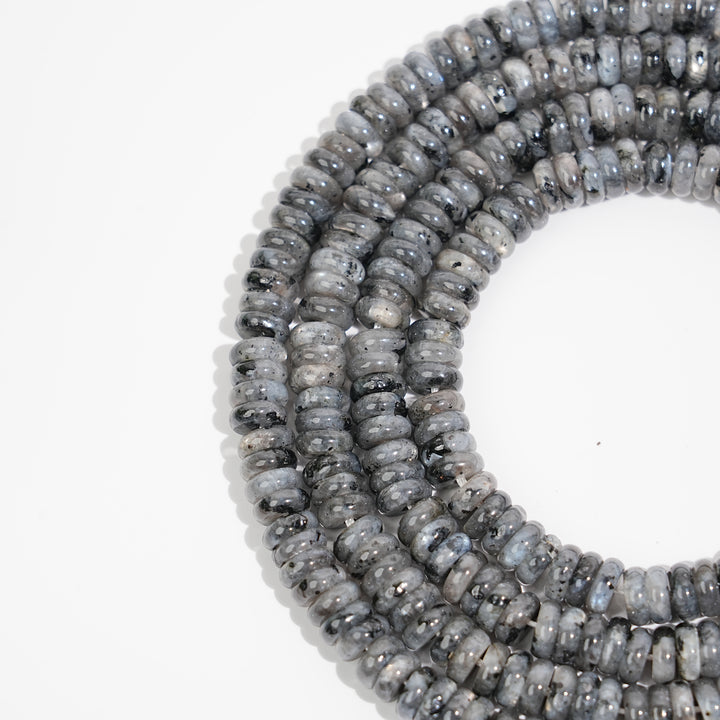 Natural Crystal Rondelle Bead Strand
