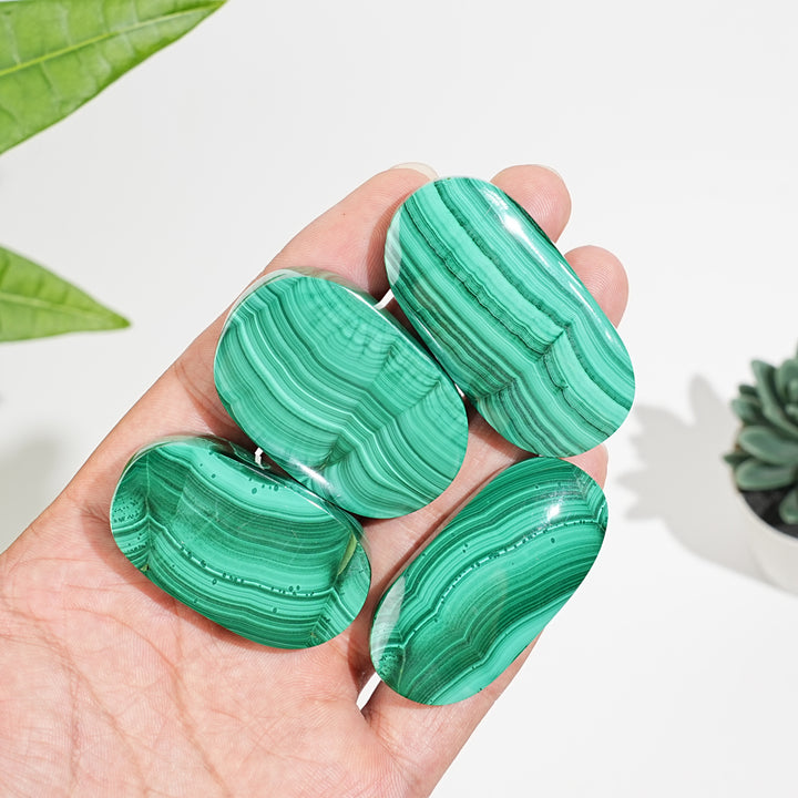 Natural Crystal Malachite Palmstone