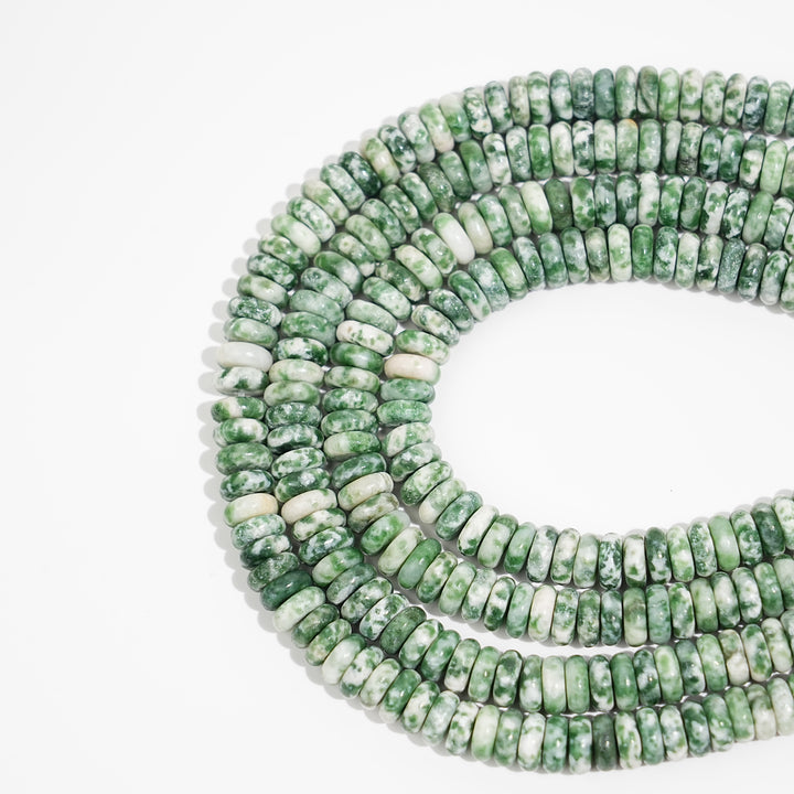 Natural Crystal Rondelle Bead Strand