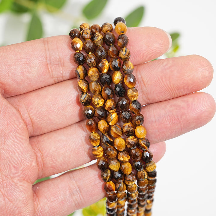 Natural Crystal Barrel Gemstone Bead Strand