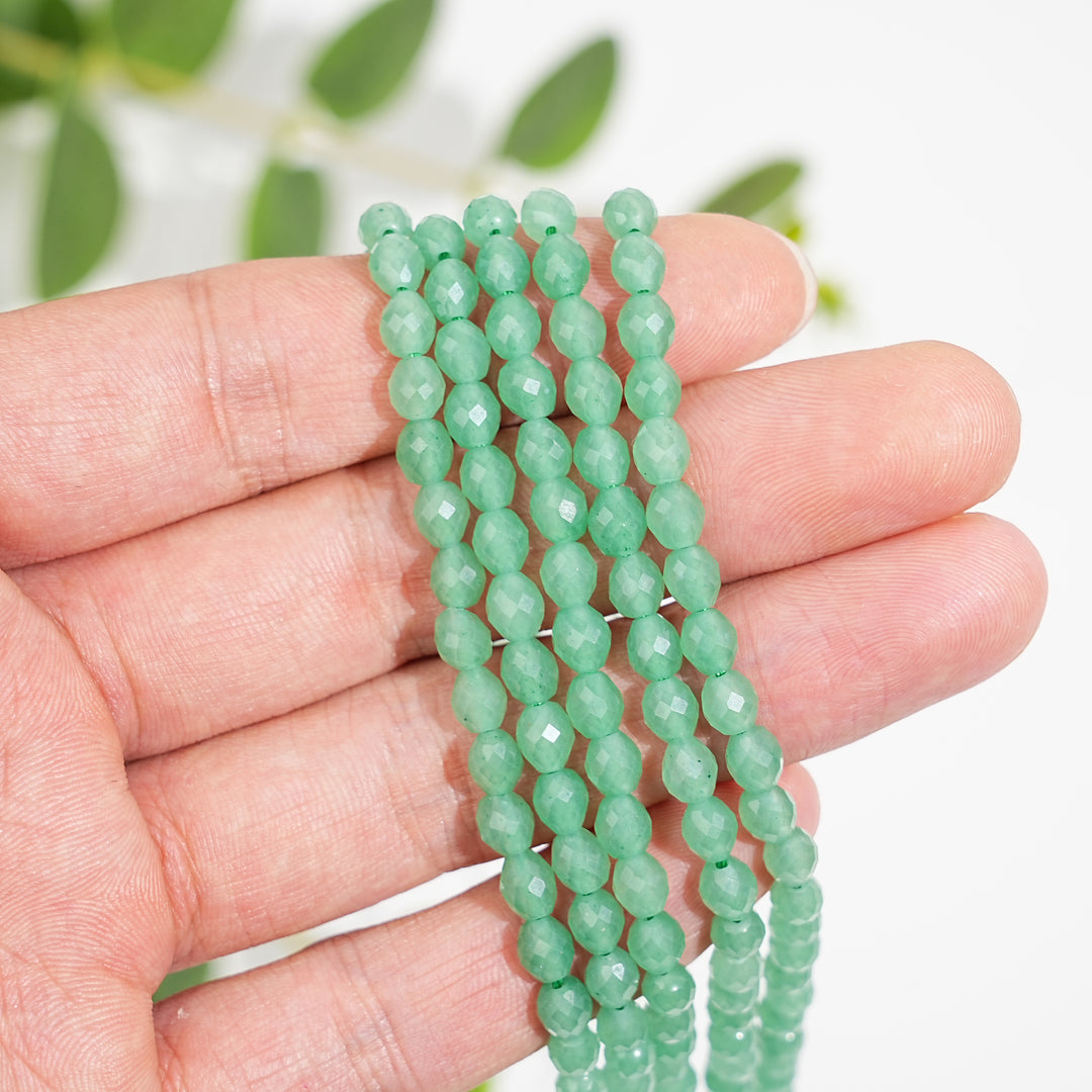 Natural Crystal Barrel Gemstone Bead Strand