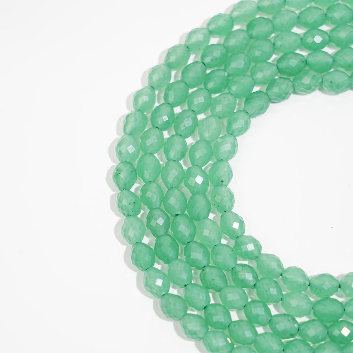 Natural Crystal Barrel Gemstone Bead Strand
