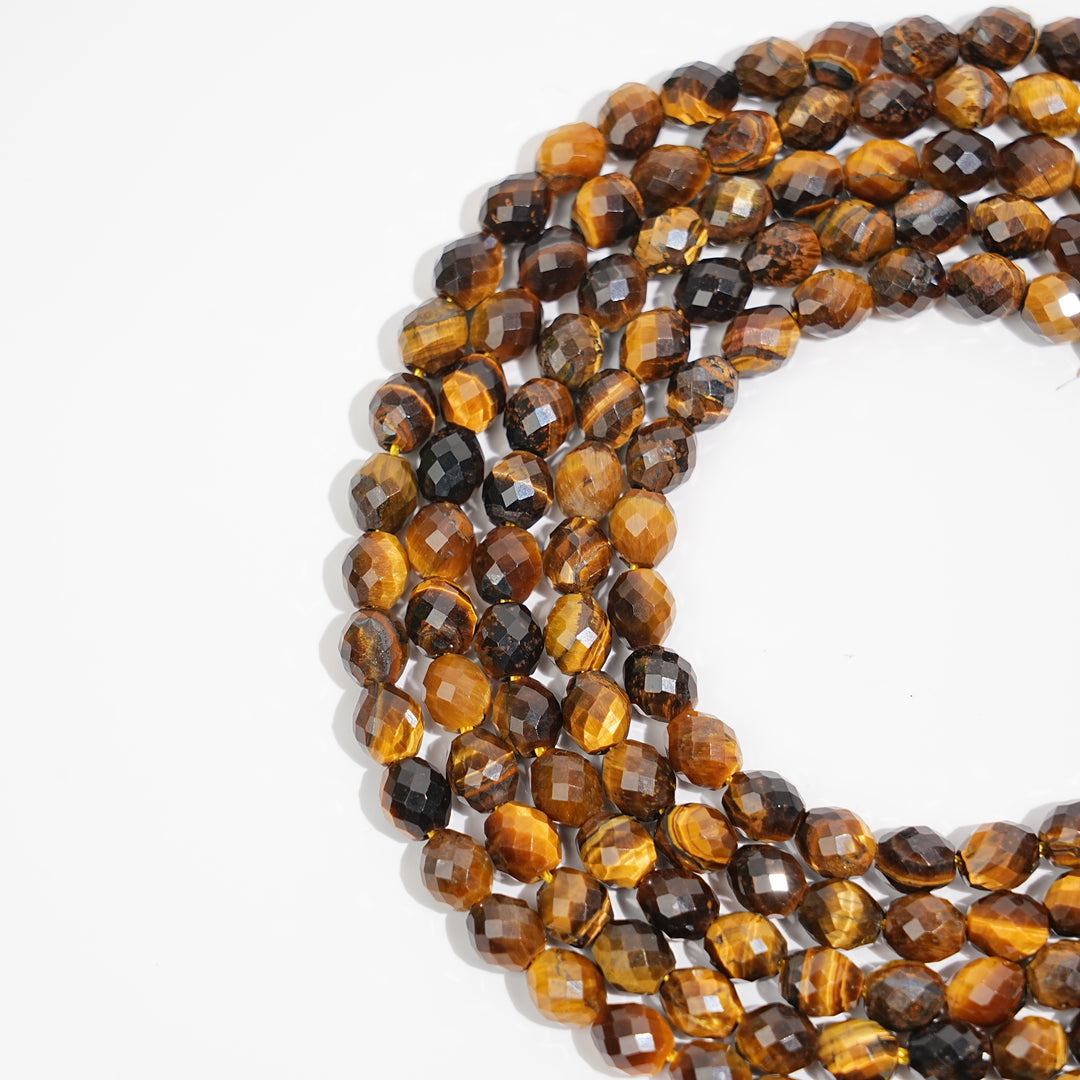 Natural Crystal Barrel Gemstone Bead Strand