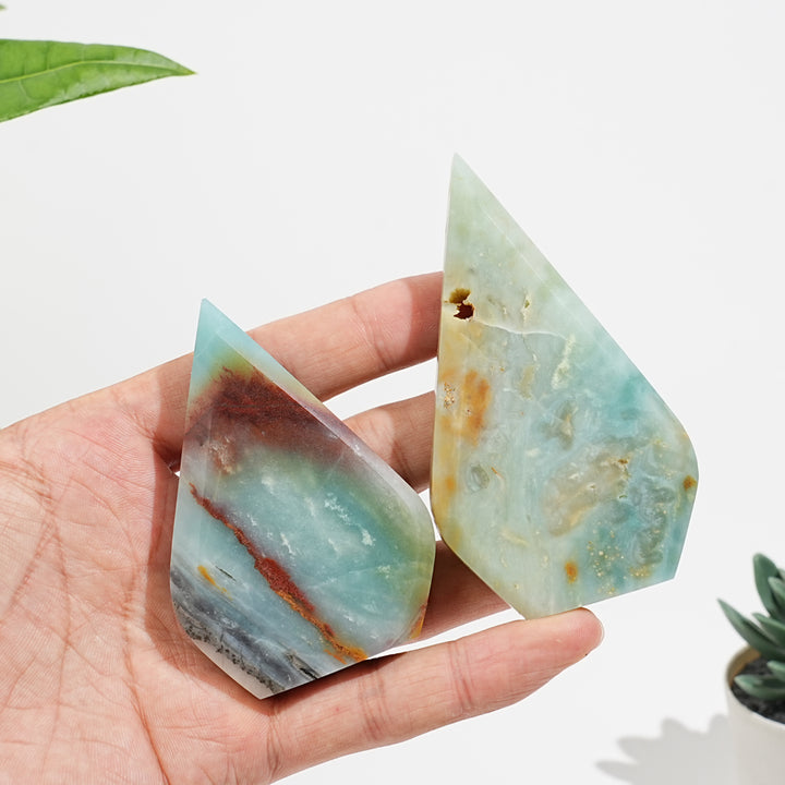 Natural Crystal Blue Quartzite Teardrop