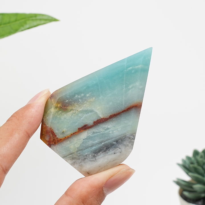 Natural Crystal Blue Quartzite Teardrop