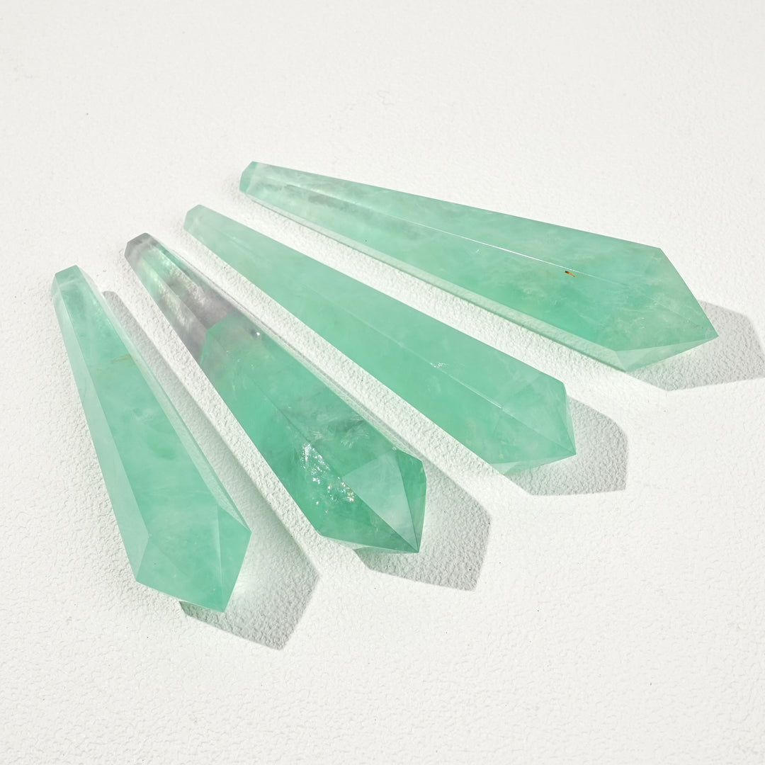 Natural Crystal Green Fluorite Wand