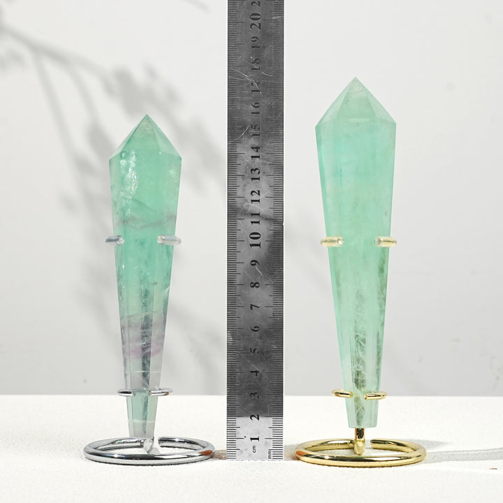 Natural Crystal Green Fluorite Wand